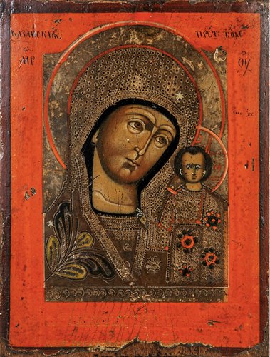 "Madonna di Kazan"  Antica Icona Russa